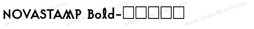 NOVASTAMP Bold字体转换